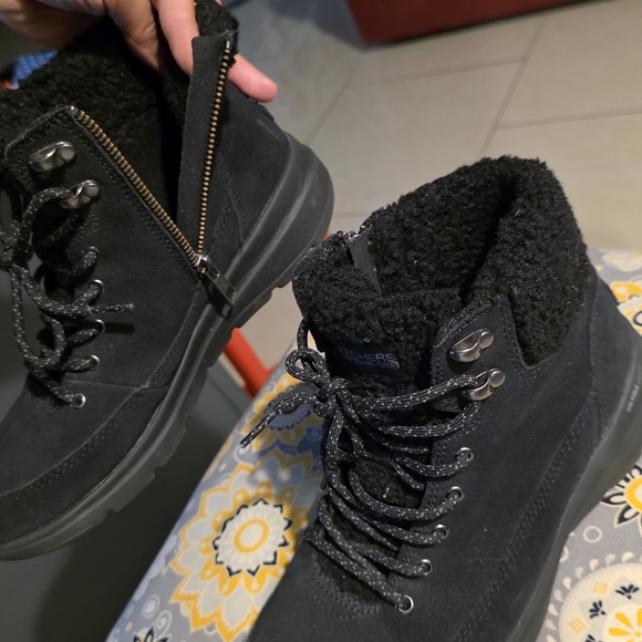 Black Skechers Ankle Boots - Picture 6 of 9